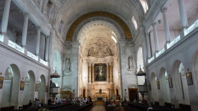 Inside the Basilica of the Rosary