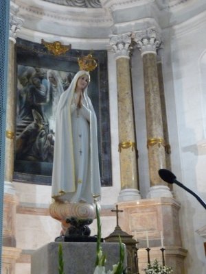 Inside the Basilica of the Rosary