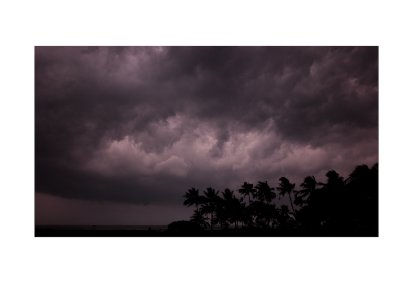 Storm approaching, the backwaters, Kerala