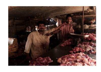 Roadside chicken stall