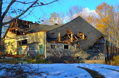 Demise of an old barn