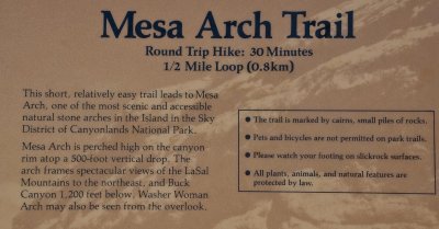 next stop ... Mesa Arch