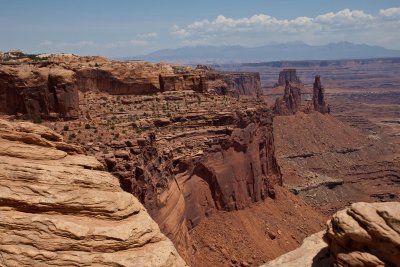 White Rim Valley & LaSal Mtns.