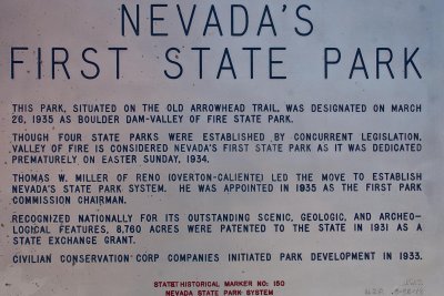 history of Nevada's first State Park