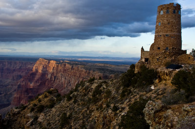 The Watchtower -- designed by Mary Colter as a gift shop and rest area at Desert View in the Park.  