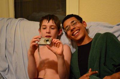 Vlad with Joseph and his new camera
