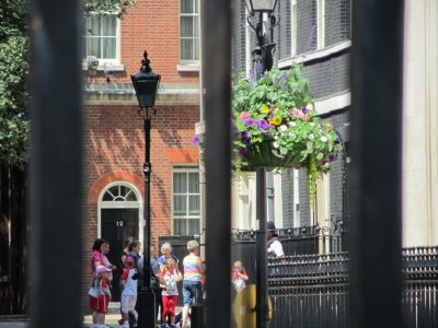 London: Kids Visiting 10 Downing St