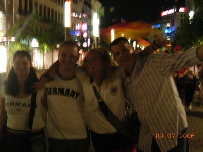After the Game - Pic Blurry, Too Much German Beer