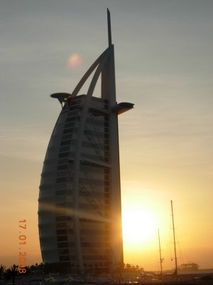 Sunset, Burj Al Arab, Dubai, UAE