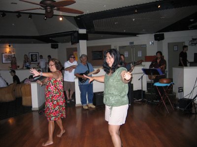Sindy & Luisa doing hula