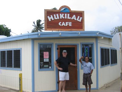 Mike's good friend or relative owns the hukilau