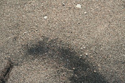 black sand,... very nice!