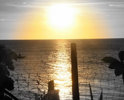 sunset at Secret Cove