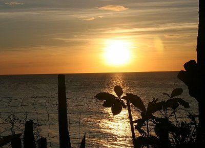 sunset at Secret Cove