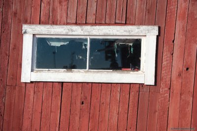 Boathouse window three years later
