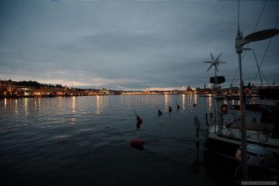 Vedette at Valkosaari / Helsinki skyline