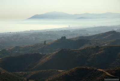 Looking west