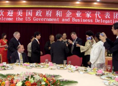 Toasting with the Governor of Heilongjiang