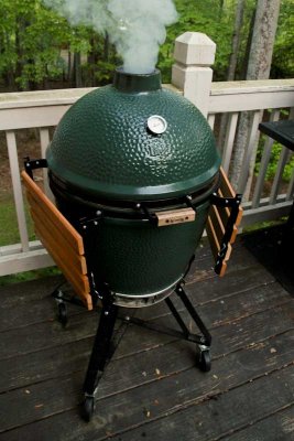 The Big Green Egg doing what is does best