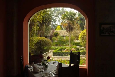 View from the dining area