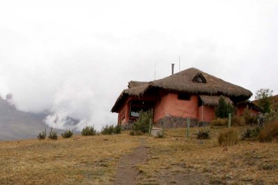 Restaurant at Tambopaxi - very isolated