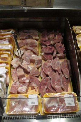 Self service meat counter