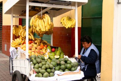 One of many street vendors