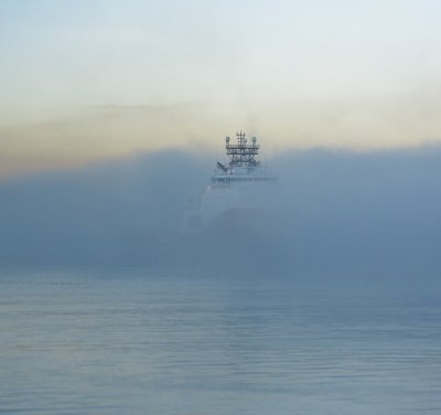 21st of December - Supplyship in fog.JPG