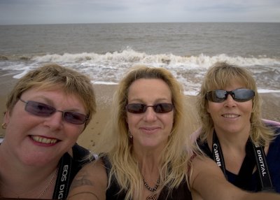 Three Mad Blondes On Southwold Beach!