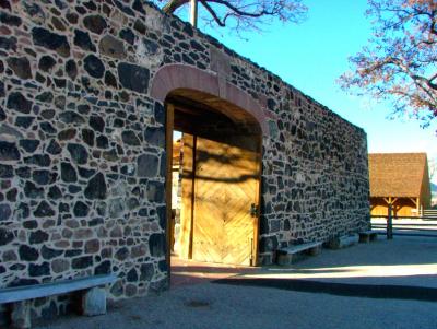 Door into Cove Fort Utah
