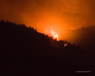 Annabella Utah Fire - night