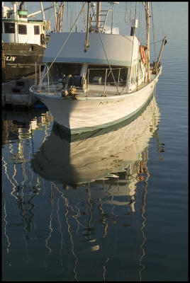 Morro Bay Boat Reflection #2