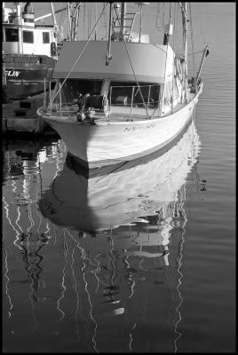 Morro Bay Boat Reflection #2