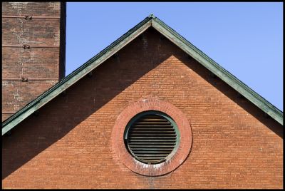 Circular Vent Roof Peak