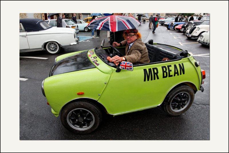 Mr Bean sousla pluie