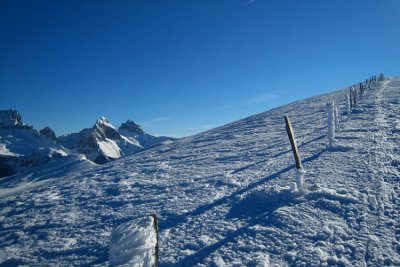 1er janvier 2008 : crte du Jagne et au fond le Garnesier