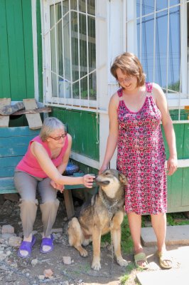 Ann and dogs