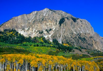 Marchellina Mountain, a laccolith, Kebler Pass, CO