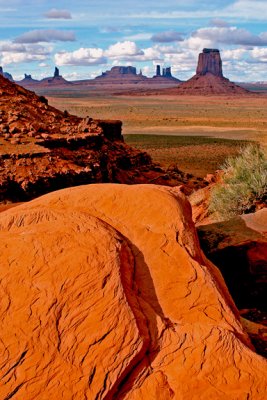 View from North Window, Monument Valley, Navajo Tribal Park, UT