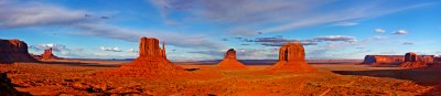 Panorama of Monument Valley,  Navajo Tribal Park, AZ/UT