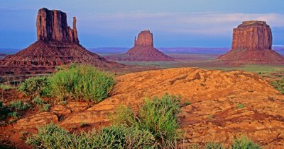 Mittens and Merrick Buttes, Monument Valley, Navajo Tribal Park, AZ/UT