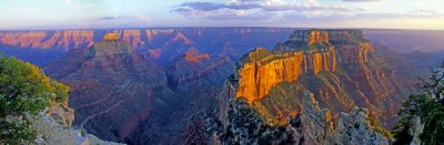 Woton's Throne Panoramic, Cape Royal, North Rim, Grand Canyon National Park, AZ