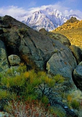 Alabama Hills and Sierra Nevada Range, CA