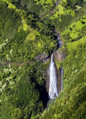 Manawaiopuna Falls (a.k.a. Jurassic Falls), Island of  Kauai, HI