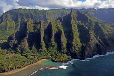 Makana Peak and Ke' e Beach, Kauai, HI