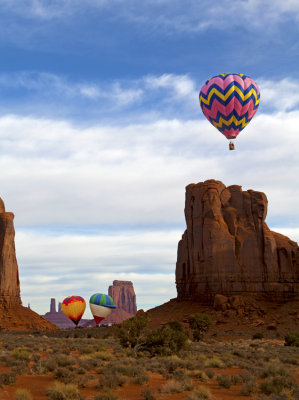Second Annual, Monument Valley Balloon Festival, February, 2012, AZ/UT