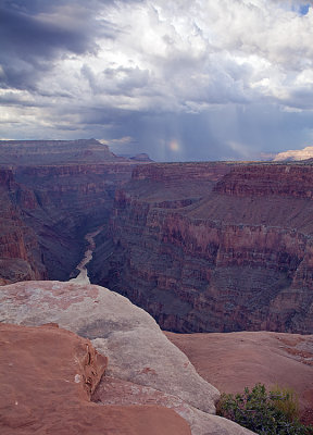 Monsoon thunderstorm from Toroweap overlook, Grand Canyon National Park, AZ