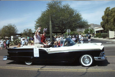 Our Thunderbirds (and other Fords) were helping in the 2012 Ahwatukee Easter Parade