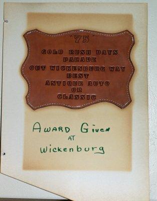 1975 Wickenburg Gold Rush Days