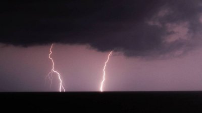 Lightning Storm at sea after leaving Auapulco, Mexico